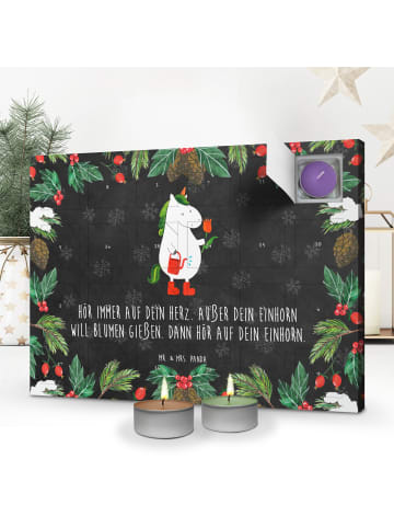 Mr. & Mrs. Panda adventskalender mit kerzen Einhorn Gärtner mit ... in Kreidetafel