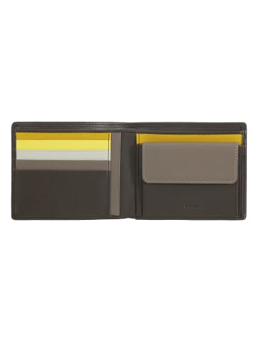 DuDu Itaca Geldbörse Leder 12.5 cm in coffee brown