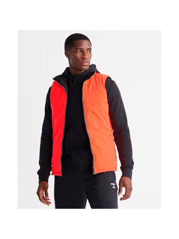 Superdry Weste in 02A-Schwarz/Rosa