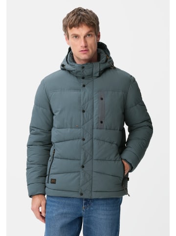 Camel Active Gesteppte Daunenjacke mit abnehmbarer Kapuze in Blau