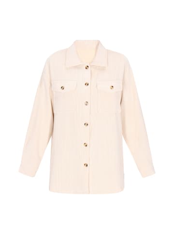 Swirly Women Shirt in Beige Melange