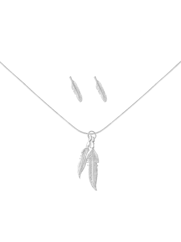 Alexander York Schmuckset FEATHER in 925 Sterling Silber, 4-tlg.