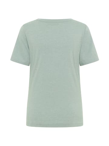 ELBSAND T-Shirt Liara in Soft Sage Melange