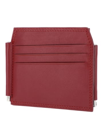 Golden Head Polo Geldbörse RFID Schutz Leder 11 cm Geldscheinklammer in rot
