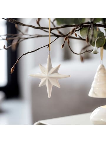 like. by Villeroy & Boch 6er Set Ornamente Stern Winter Glow in in beige