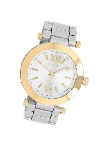 Oozoo Analog-Armbanduhr Oozoo Vintage Series silber groß (ca. 40mm)