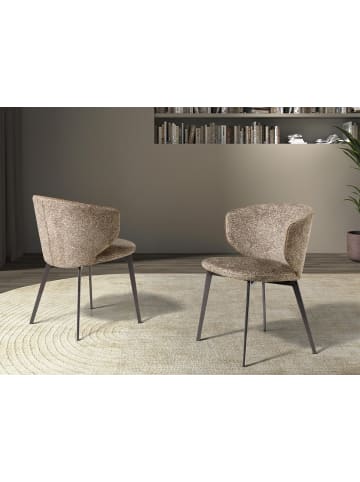 Angel Cerdá Stuhl 4240 in Braun marmoriert/Anthrazitgrau – (B)59 x (H)76 x (T)55 cm