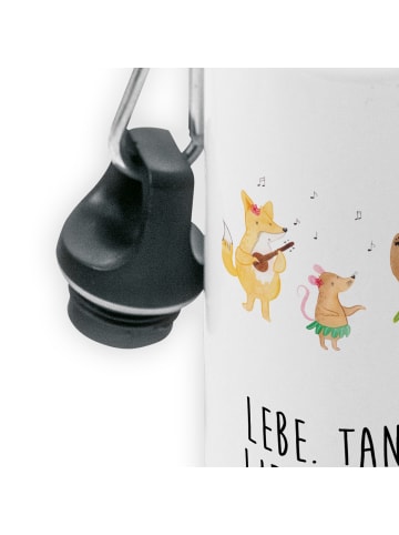 Mr. & Mrs. Panda Trinkflasche Waldtiere Aloha mit Spruch in Weiß