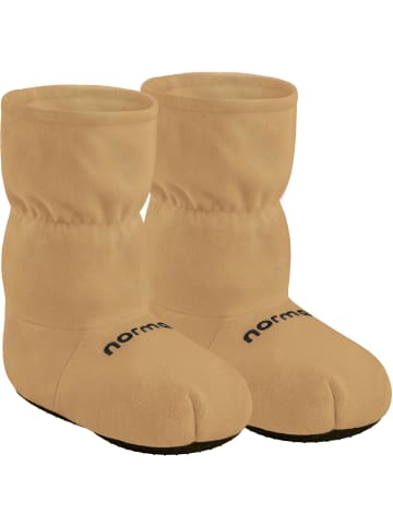 normani Weiche Körnerpantoffeln mit Leinsamenfüllung für die Mikrowelle in Apricot