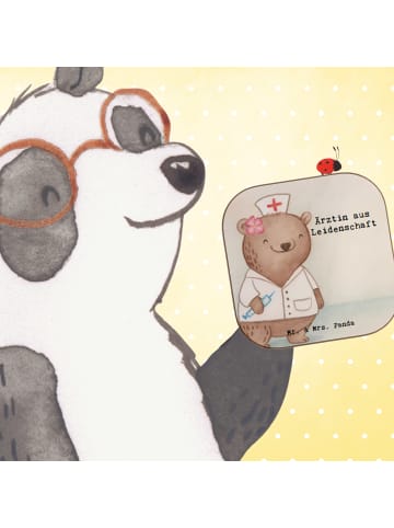 Mr. & Mrs. Panda gläseruntersetzer Ärztin Leidenschaft Design mi... in Weiß