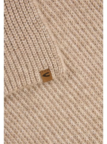 Camel Active Schal aus weichem Materialmix in Karamell