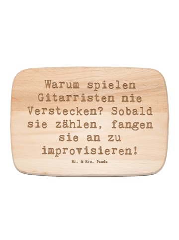 Mr. & Mrs. Panda Küchenbrett Spruch Gitarre Improvisation mit Sp... in Transparent