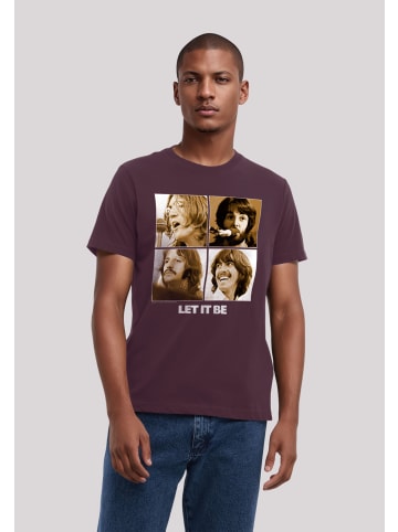 F4NT4STIC T-Shirt The Beatles in maroon