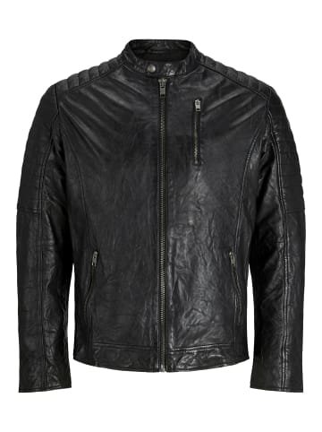 Jack & Jones Lederjacke in Black