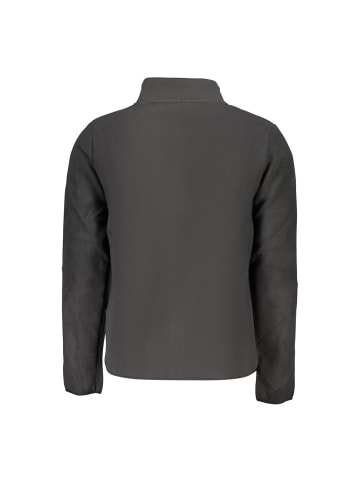Schwarz Polyester Herren Sweatjacke
