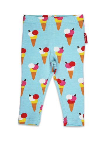 Toby Tiger Leggings mit Eiswaffel Print in blau
