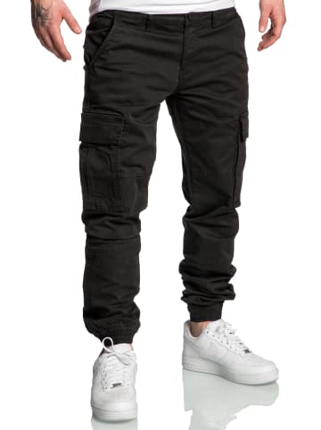 Amaci&Sons Cargo Jogger-Chino PLANO in Schwarz