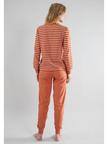Tom Tailor Pyjama Breda in rot-mittel-Ringel