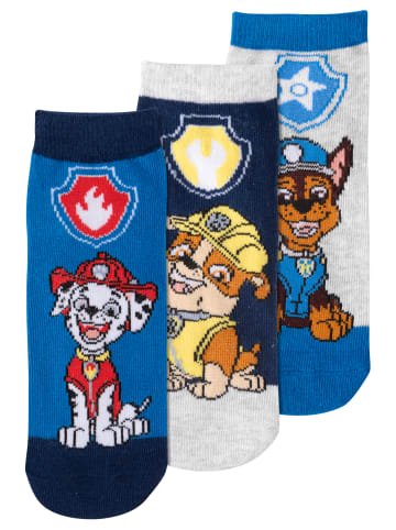 United Labels 3er Pack Paw Patrol  Sneakersocken in Mehrfarbig