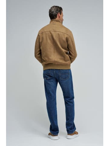 Salsa Jeans Kunstlederjacke Faux Suede in Medium Brown