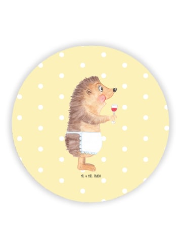 Mr. & Mrs. Panda magnet Igel Wein ohne Spruch in Gelb Pastell