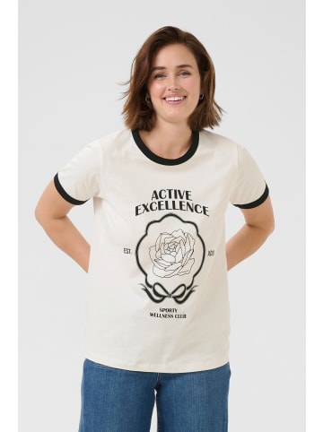 Kaffe T-shirt KAflora Regular fit in Chalk