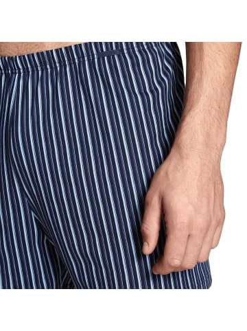 Calida Web-Boxershorts 4er Pack in Weiß/Dunkelblau