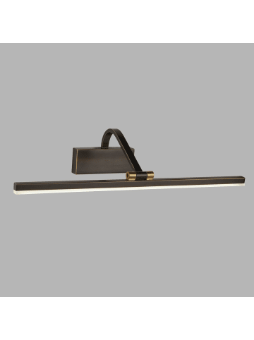 Licht-Erlebnisse Wandlampe EEK G (B)51 x (H)11 cm in Schwarz-Gold Antik