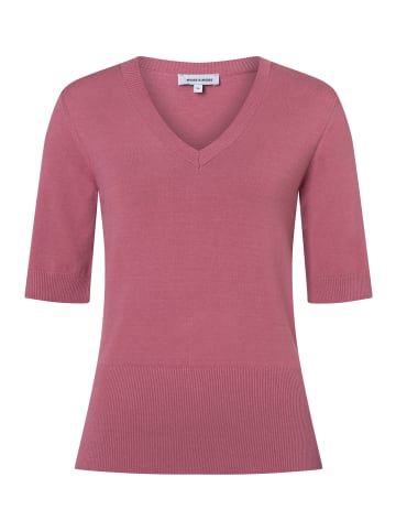 More & More stilvoller, softer Feinstrick- Halbarmpullover in rose