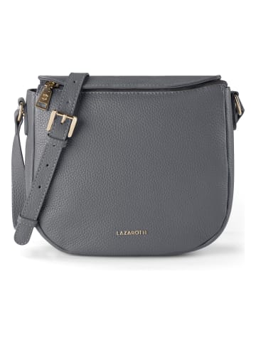 Lazarotti Bologna Leather Umhängetasche Leder 25 cm in grey