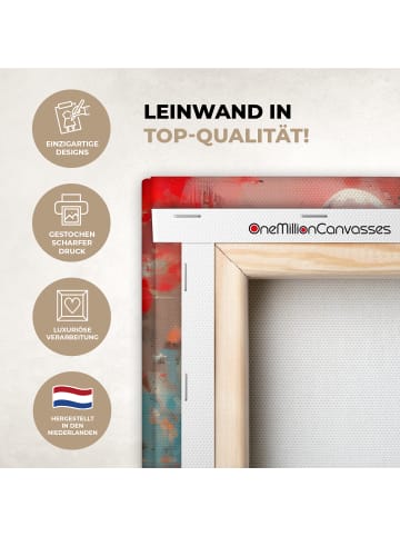 OnlyWow Leinwand Bilder Silhouette Liebe