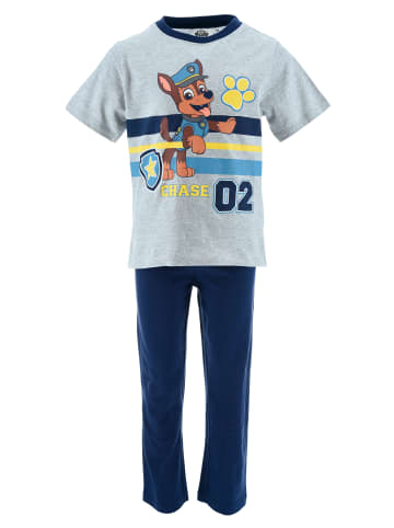 Paw Patrol 2tlg. Outfit: Schlafanzug kurzarm Shirt und Hose in Grau