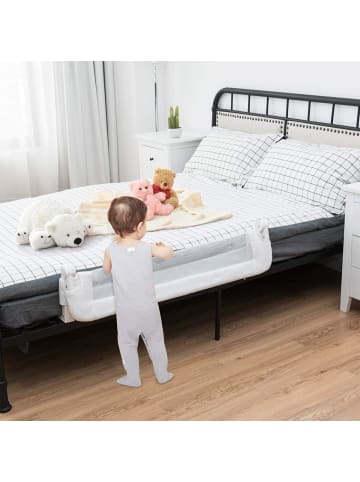 COSTWAY Bettgitter in Weiß