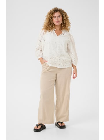 KAFFE curve Langarm-Bluse KCtenna Regular fit in Chalk