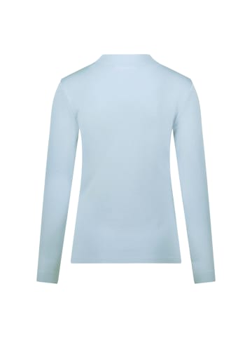 Zero  Langarmshirt mit Stehkragen in Soft Chambray