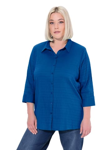 Ulla Popken Hemdbluse in kobaltblau