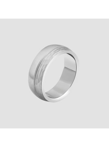 Adeliás Herren Ring aus Edelstahl in silber