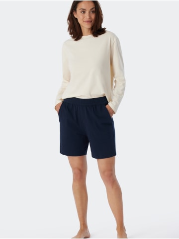 Schiesser Pyjamahose Mix & Relax kurz in Dunkelblau
