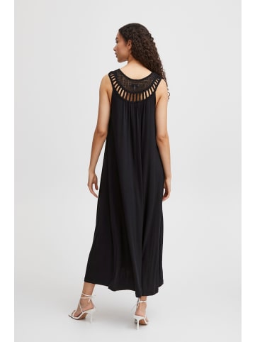 b.young Jerseykleid BYPIPA DR - 20813306  Kleid mit Ausschnittdetails in black denim