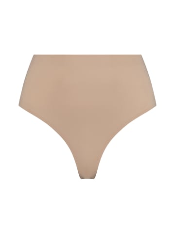 Bye Bra Shapingslip Invisible Mid Waist Thong in Beige