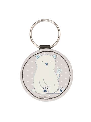 Mr. & Mrs. Panda Anhänger Eisbär Faul ohne Spruch in Grau Pastell