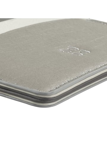 DuDu Boracay Kreditkartenetui Leder 10 cm silber