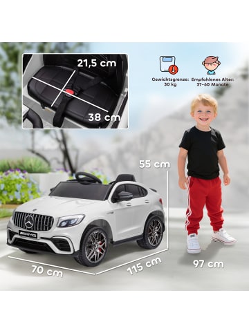 HOMCOM Mercedes-Benz AMG Elektroauto Weiß