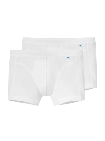 Schiesser Retro Short / Pant Long Life Cotton in Weiß