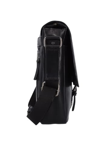 Leonhard Heyden Roma Aktentasche Leder 35 cm Laptopfach schwarz