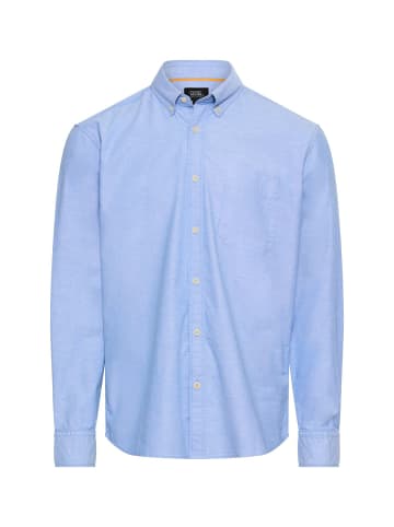 Camel Active Langarmhemd mit Knopfleiste in Blau