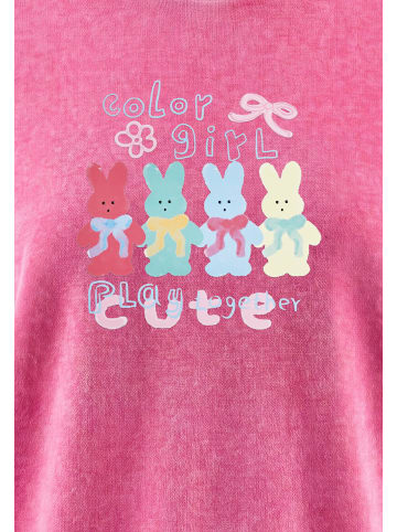 myMo Women Sweatshirt in Fuchsia