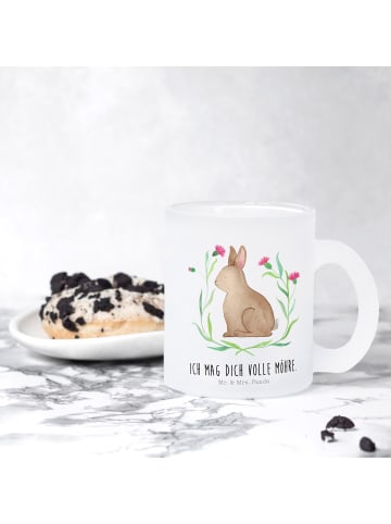 Mr. & Mrs. Panda Kaffeetasse Hase Sitzen mit Spruch in Transparent