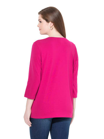 Ulla Popken Shirt in dunkles malve