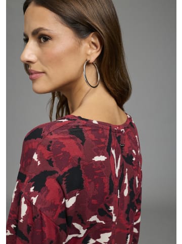 Laura Scott 3/4-Arm-Shirt in bordeaux-gemustert